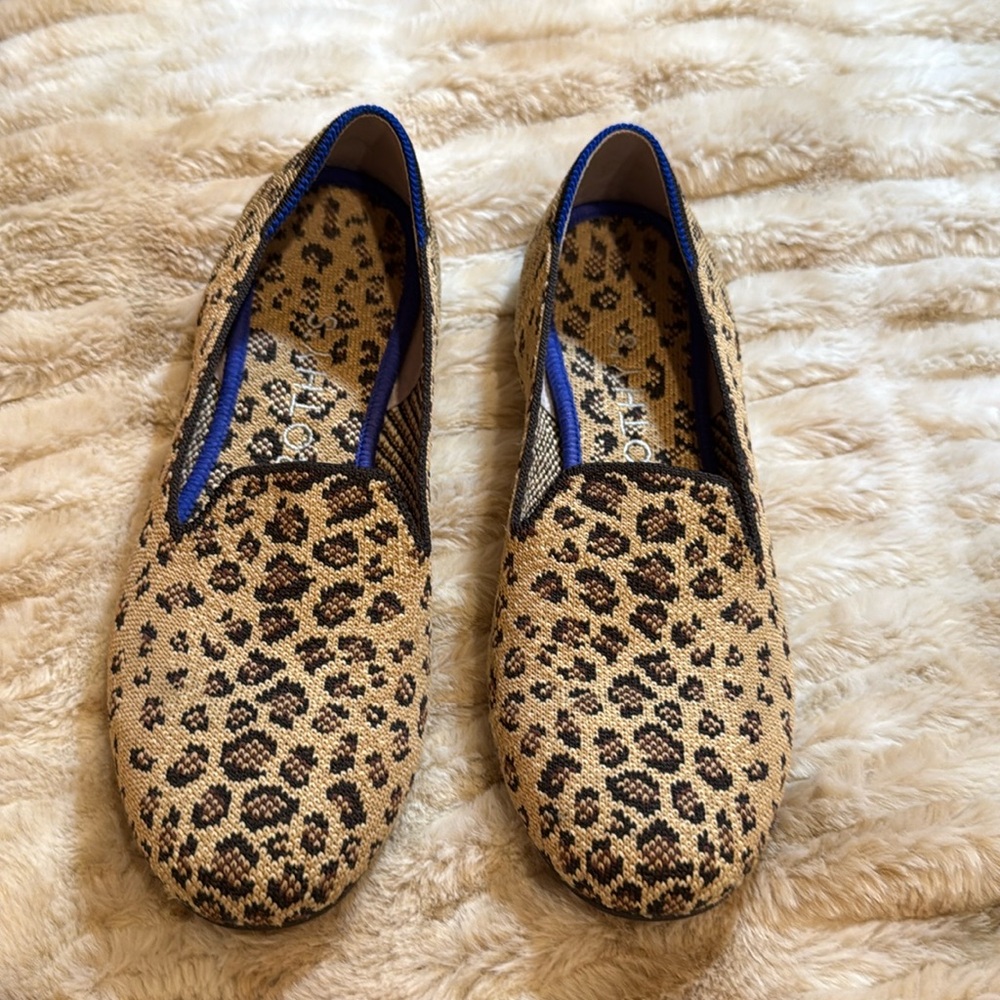 Rothy's Leopard Print-The Loafer -Size 8